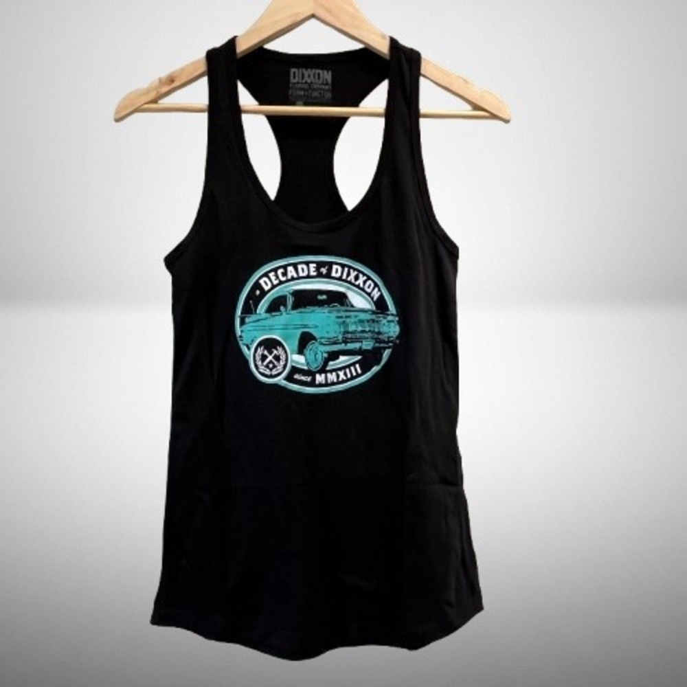 DIXXON Decade Women's Sleeveless Racerback Tee Shirt Black MMXIII‎ New Small - Picture 2 of 4